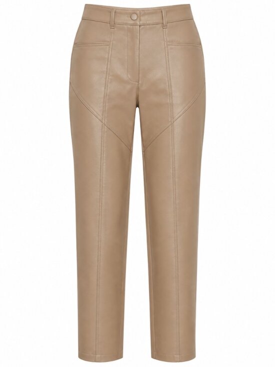 Wilfred Pants - Aritzia Wilfred Rebel Pant Vegan Leather Tan Pants Size 2